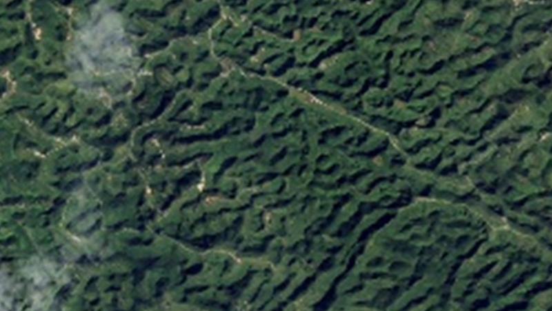 Karst region of Gaungxi China as seen from space
